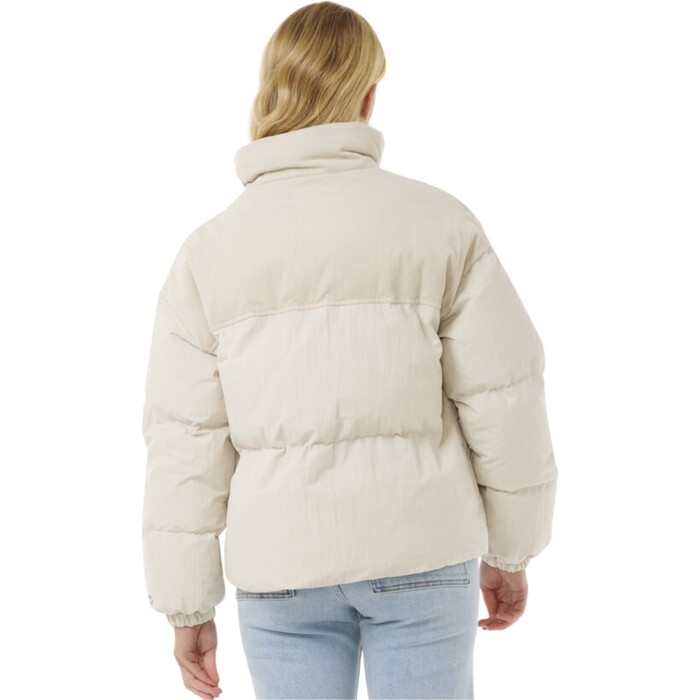 2024 Rip Curl Mujer Puffer De Cordn Mixto High Tide 02DWJA - Off White